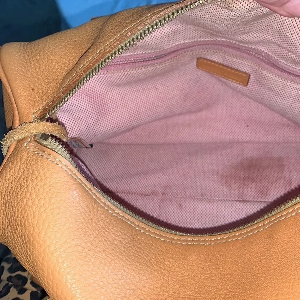 Dooney & Bourke Marchesa cognac pebble leather handbag